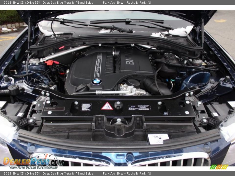 2013 BMW X3 xDrive 35i Deep Sea Blue Metallic / Sand Beige Photo #29