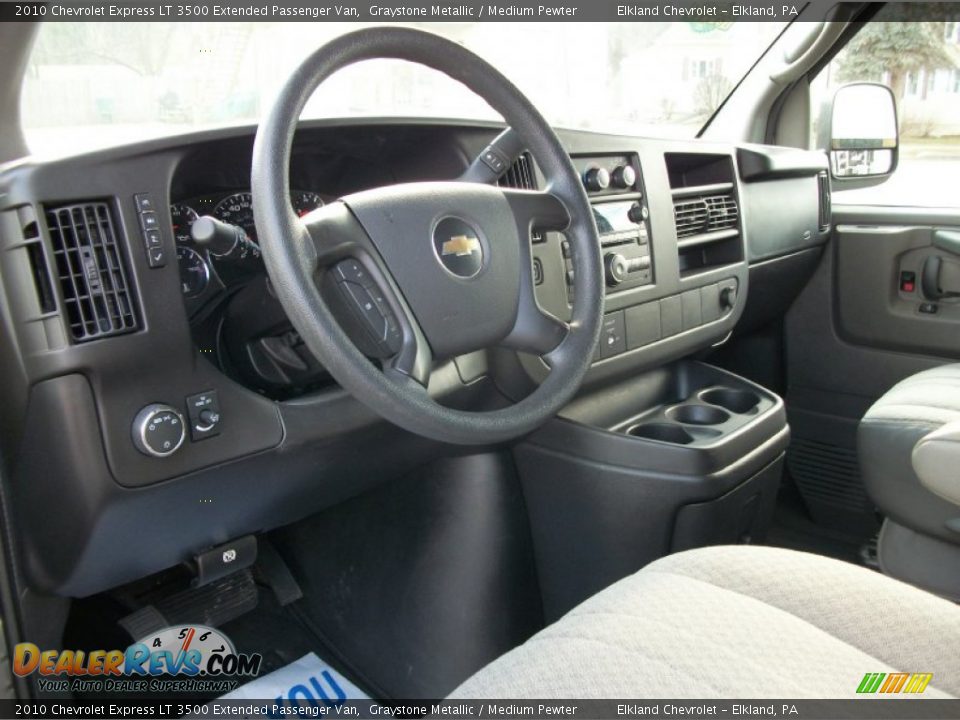 2010 Chevrolet Express LT 3500 Extended Passenger Van Graystone Metallic / Medium Pewter Photo #5