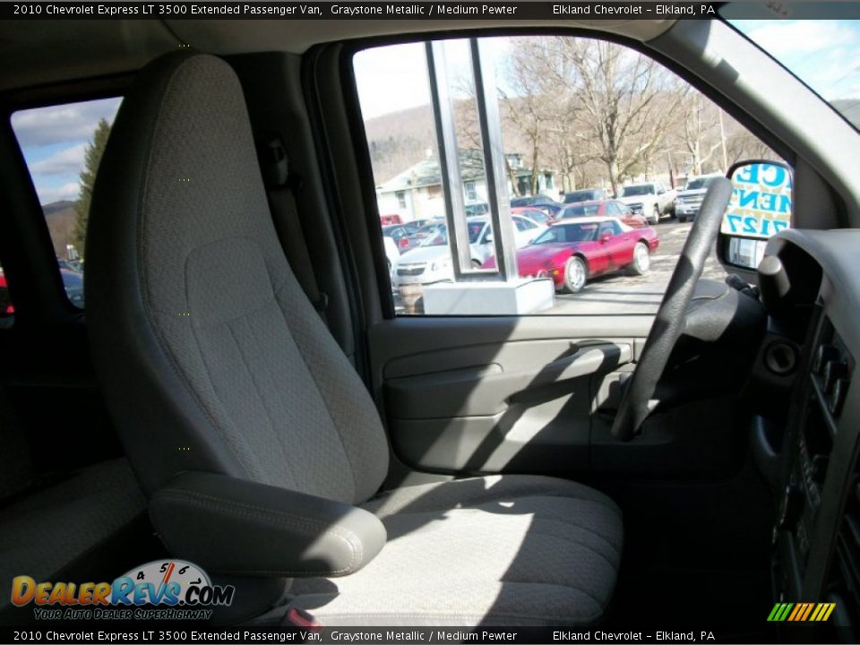 2010 Chevrolet Express LT 3500 Extended Passenger Van Graystone Metallic / Medium Pewter Photo #20