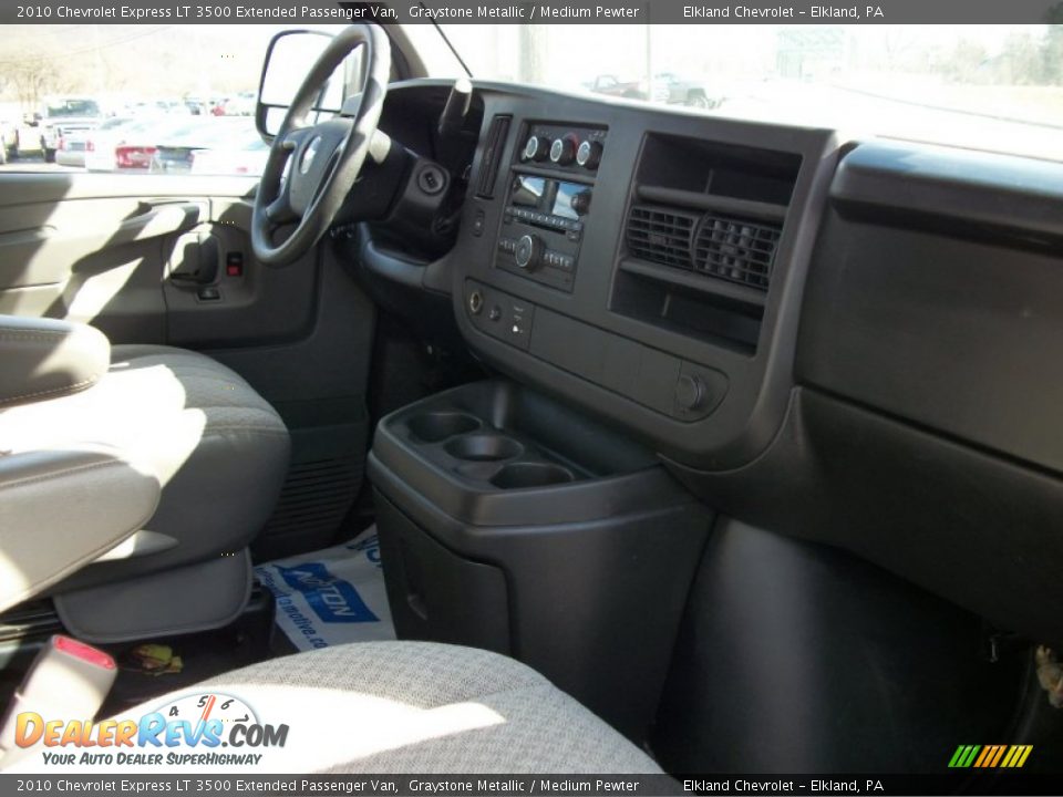 2010 Chevrolet Express LT 3500 Extended Passenger Van Graystone Metallic / Medium Pewter Photo #21
