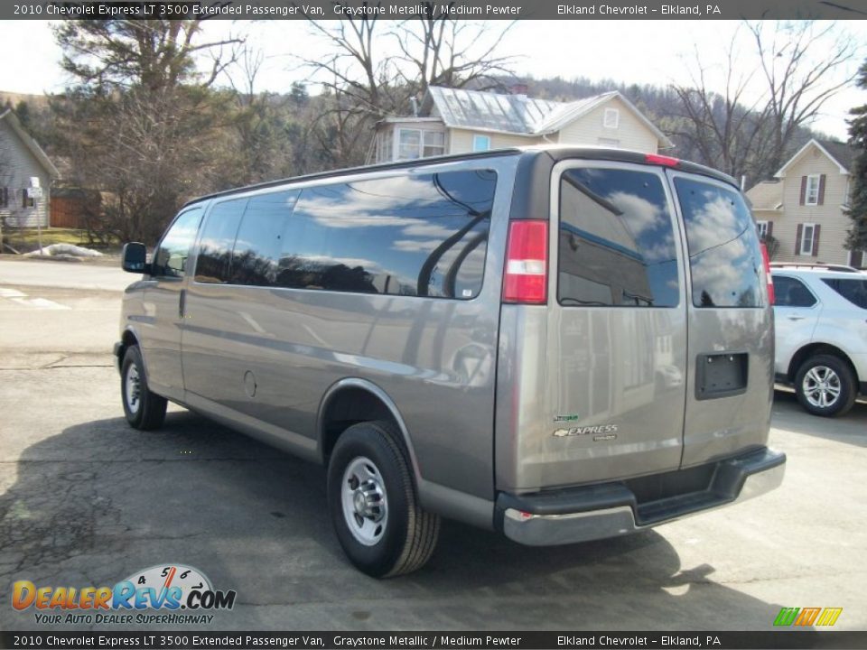 2010 Chevrolet Express LT 3500 Extended Passenger Van Graystone Metallic / Medium Pewter Photo #26