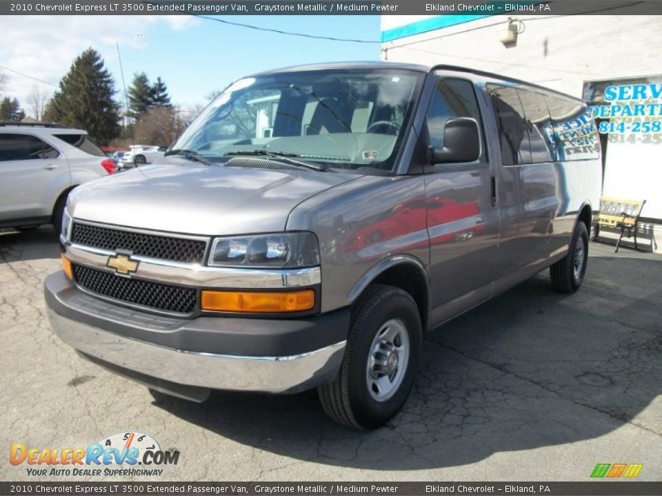 2010 Chevrolet Express LT 3500 Extended Passenger Van Graystone Metallic / Medium Pewter Photo #30