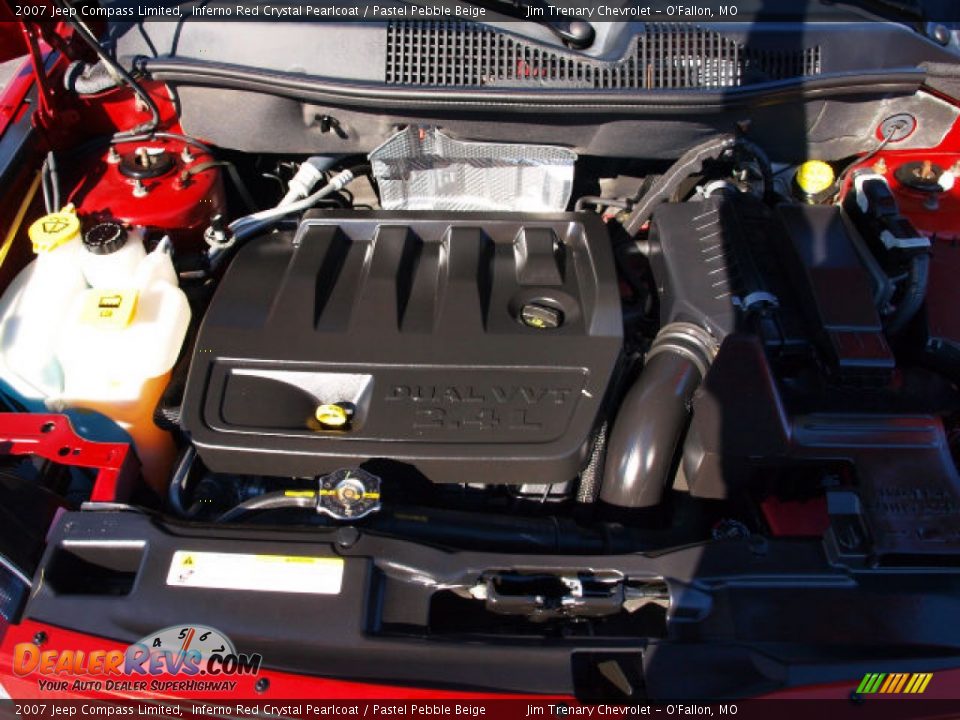 2007 Jeep Compass Limited Inferno Red Crystal Pearlcoat / Pastel Pebble Beige Photo #7