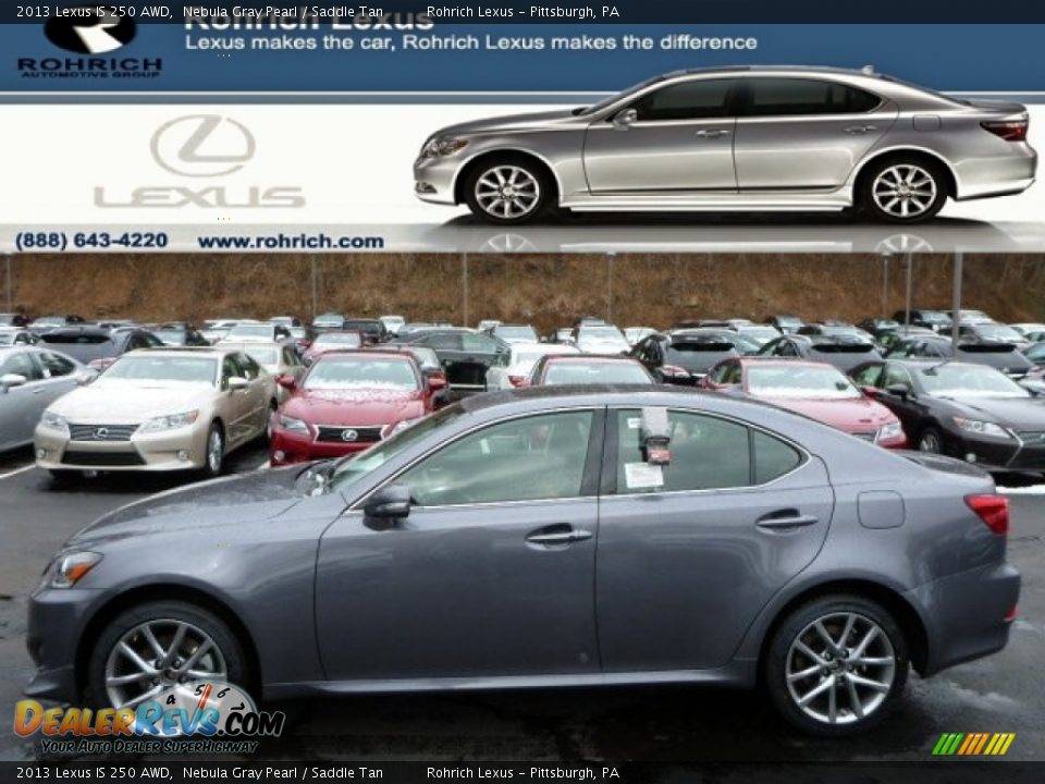 2013 Lexus IS 250 AWD Nebula Gray Pearl / Saddle Tan Photo #1