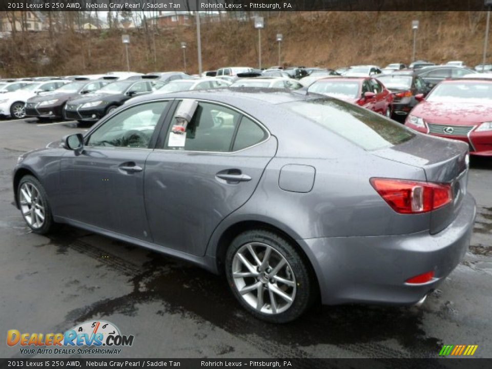 2013 Lexus IS 250 AWD Nebula Gray Pearl / Saddle Tan Photo #2