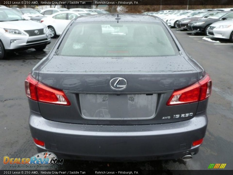 2013 Lexus IS 250 AWD Nebula Gray Pearl / Saddle Tan Photo #3