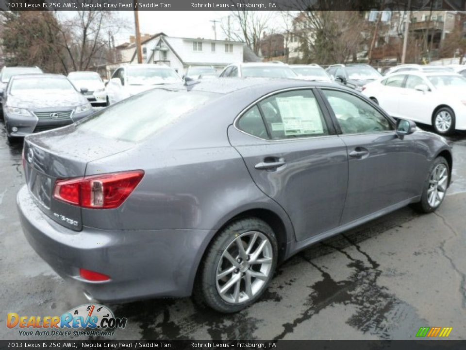 2013 Lexus IS 250 AWD Nebula Gray Pearl / Saddle Tan Photo #4