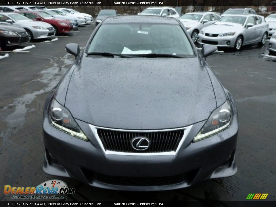 2013 Lexus IS 250 AWD Nebula Gray Pearl / Saddle Tan Photo #7