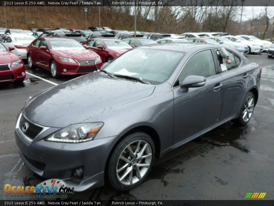 2013 Lexus IS 250 AWD Nebula Gray Pearl / Saddle Tan Photo #8