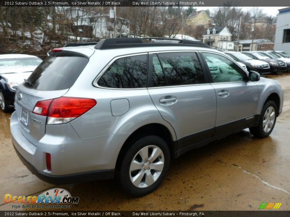 2012 Subaru Outback 2.5i Premium Ice Silver Metallic / Off Black Photo #4