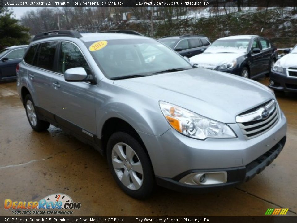 2012 Subaru Outback 2.5i Premium Ice Silver Metallic / Off Black Photo #6