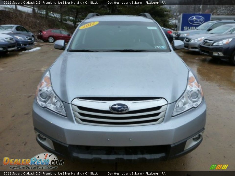 2012 Subaru Outback 2.5i Premium Ice Silver Metallic / Off Black Photo #7