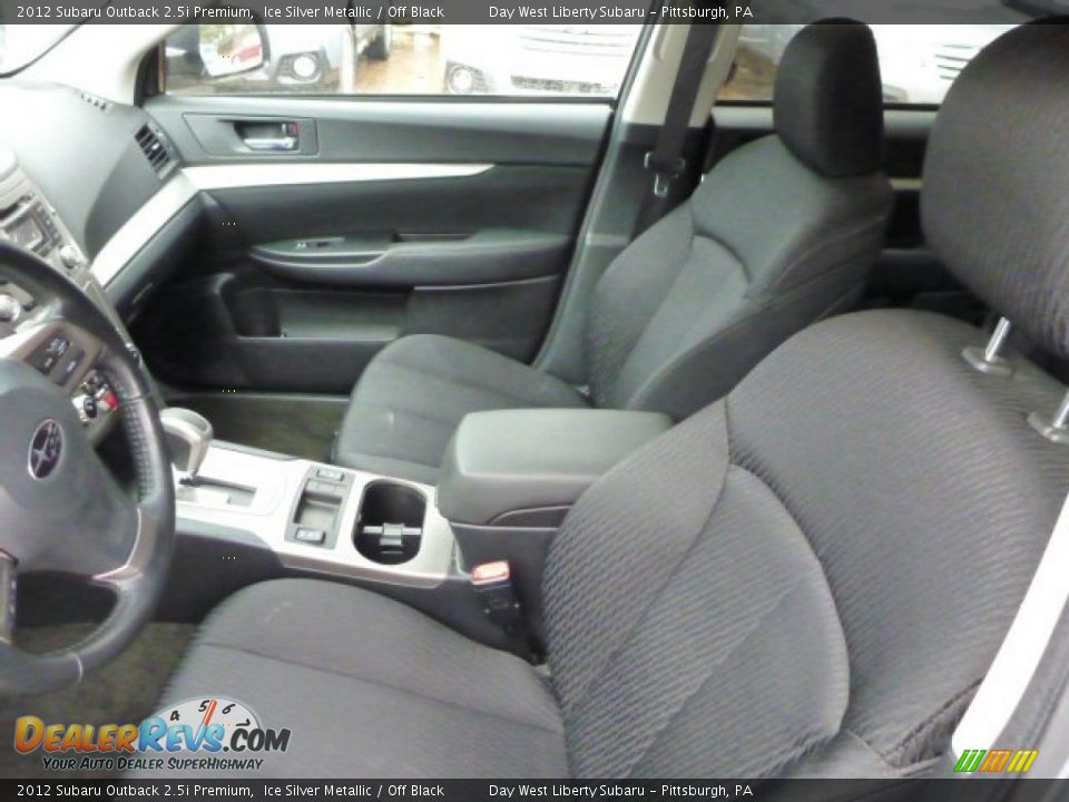 2012 Subaru Outback 2.5i Premium Ice Silver Metallic / Off Black Photo #10