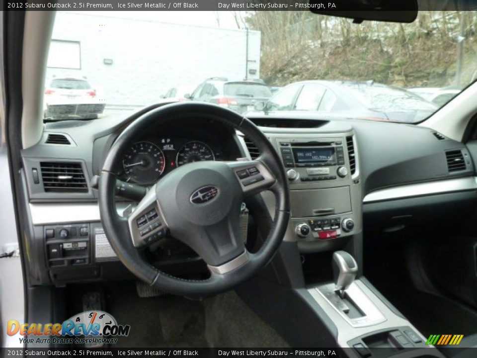 2012 Subaru Outback 2.5i Premium Ice Silver Metallic / Off Black Photo #12