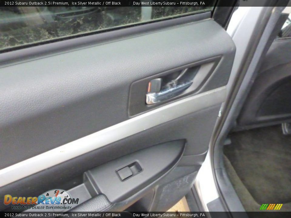 2012 Subaru Outback 2.5i Premium Ice Silver Metallic / Off Black Photo #13