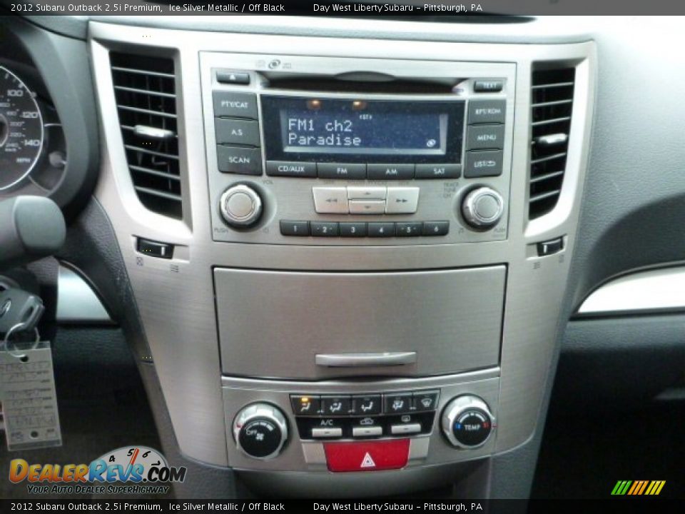 2012 Subaru Outback 2.5i Premium Ice Silver Metallic / Off Black Photo #19