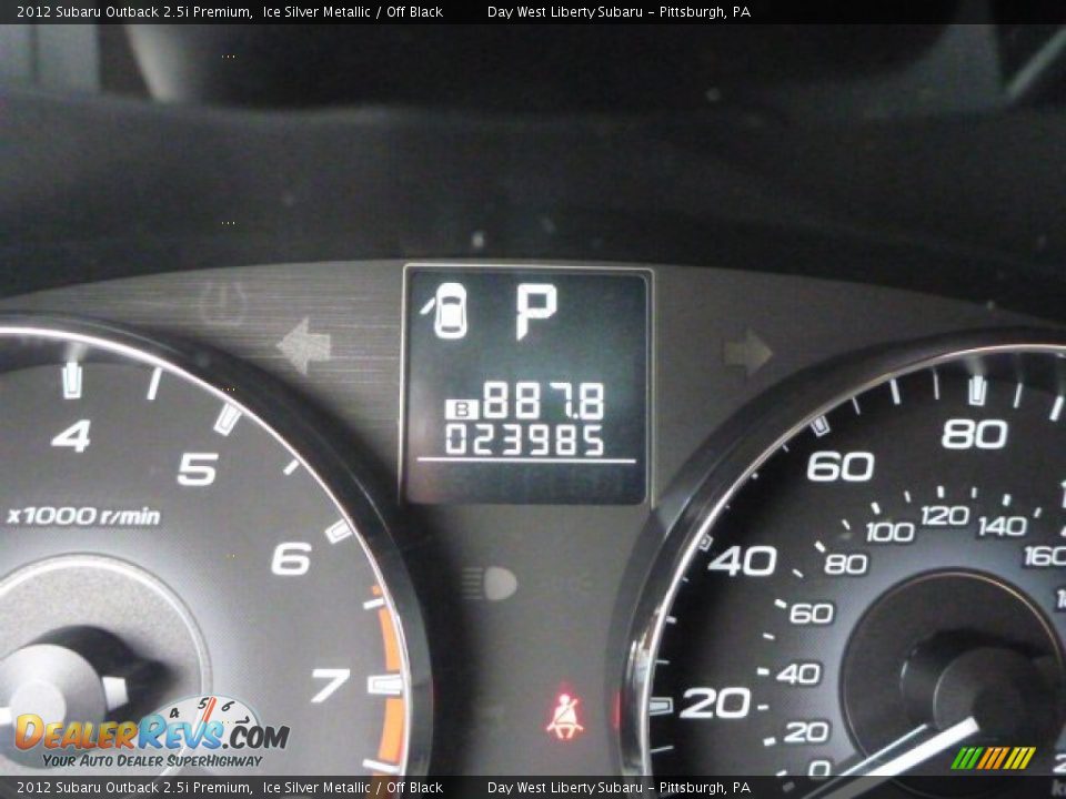 2012 Subaru Outback 2.5i Premium Ice Silver Metallic / Off Black Photo #20