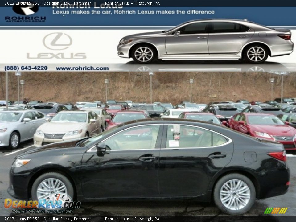 2013 Lexus ES 350 Obsidian Black / Parchment Photo #1