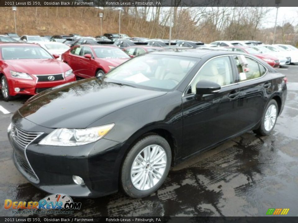 2013 Lexus ES 350 Obsidian Black / Parchment Photo #8