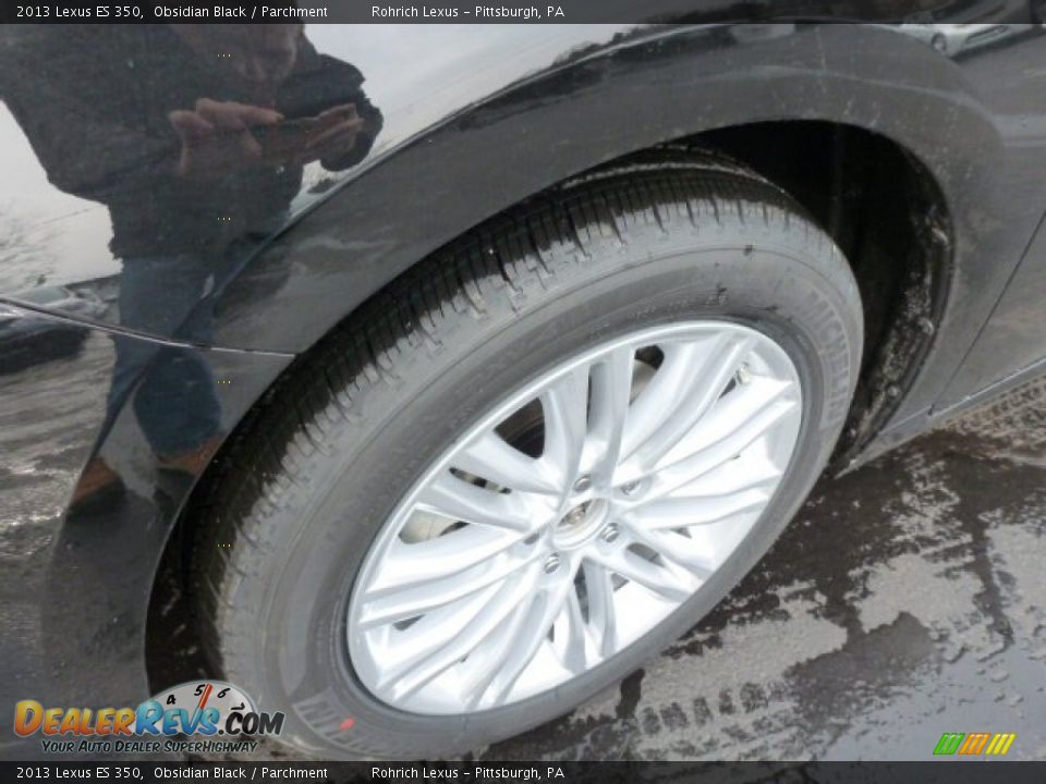 2013 Lexus ES 350 Obsidian Black / Parchment Photo #9