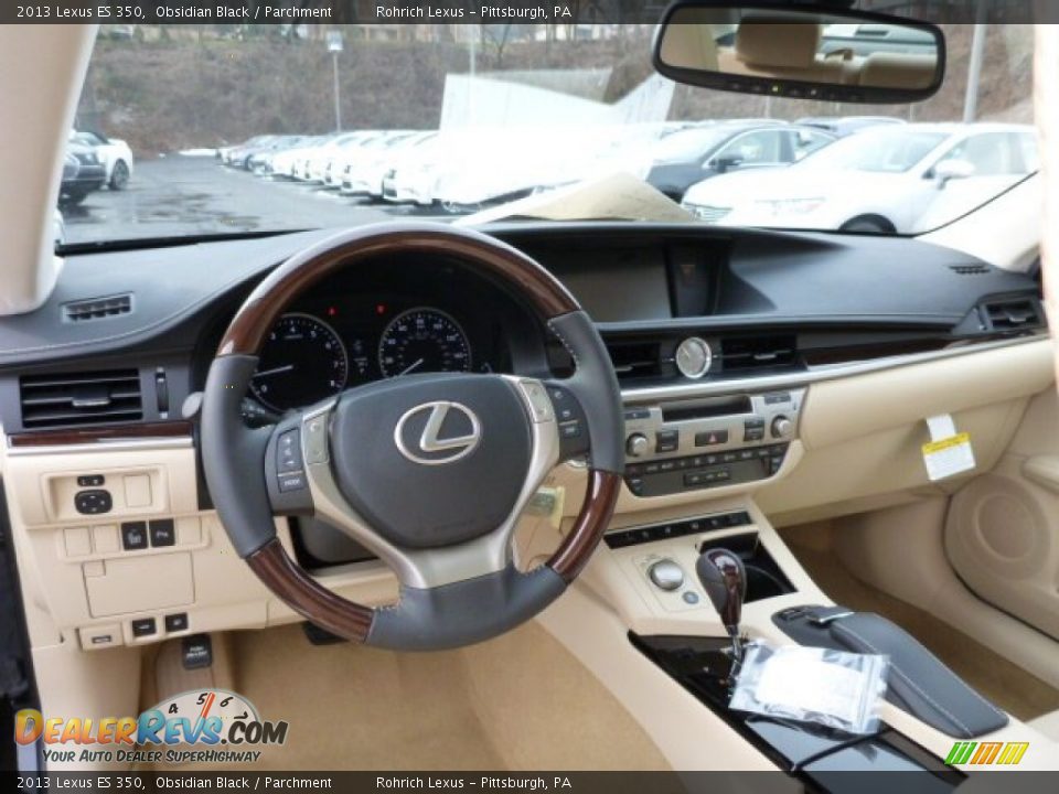 2013 Lexus ES 350 Obsidian Black / Parchment Photo #12