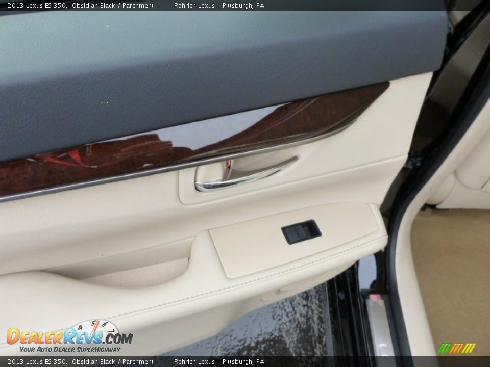 2013 Lexus ES 350 Obsidian Black / Parchment Photo #13