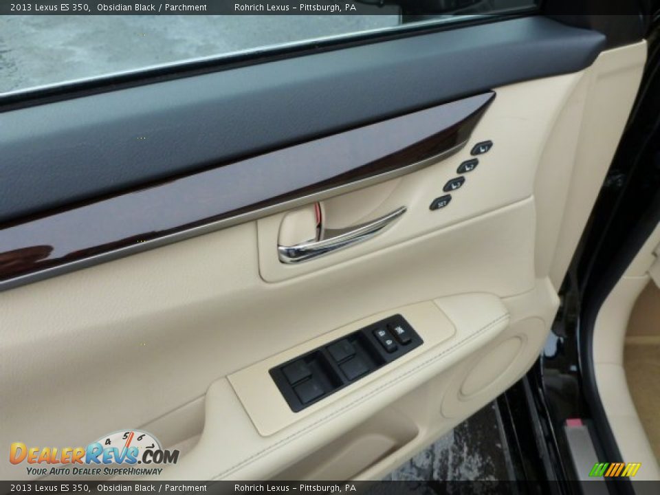 2013 Lexus ES 350 Obsidian Black / Parchment Photo #14