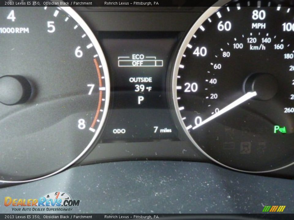 2013 Lexus ES 350 Obsidian Black / Parchment Photo #19