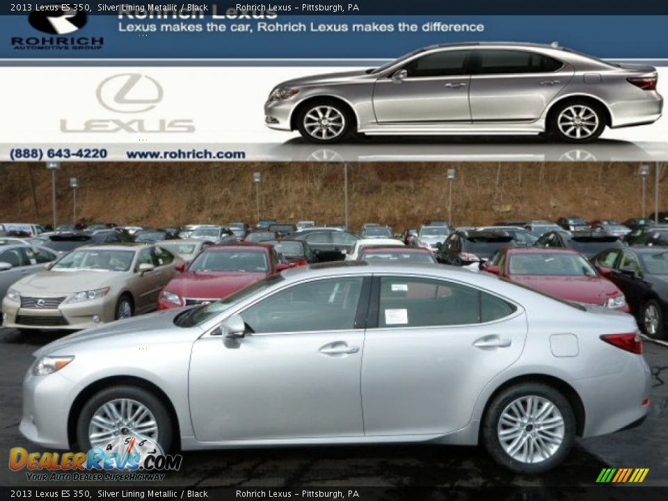 2013 Lexus ES 350 Silver Lining Metallic / Black Photo #1