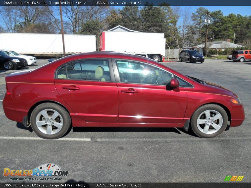 Tango Red Pearl 2006 Honda Civic EX Sedan Photo #3