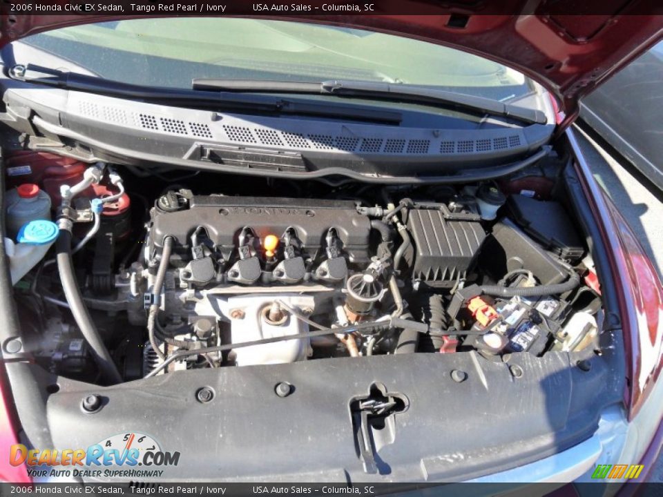 2006 Honda Civic EX Sedan 1.8L SOHC 16V VTEC 4 Cylinder Engine Photo #23