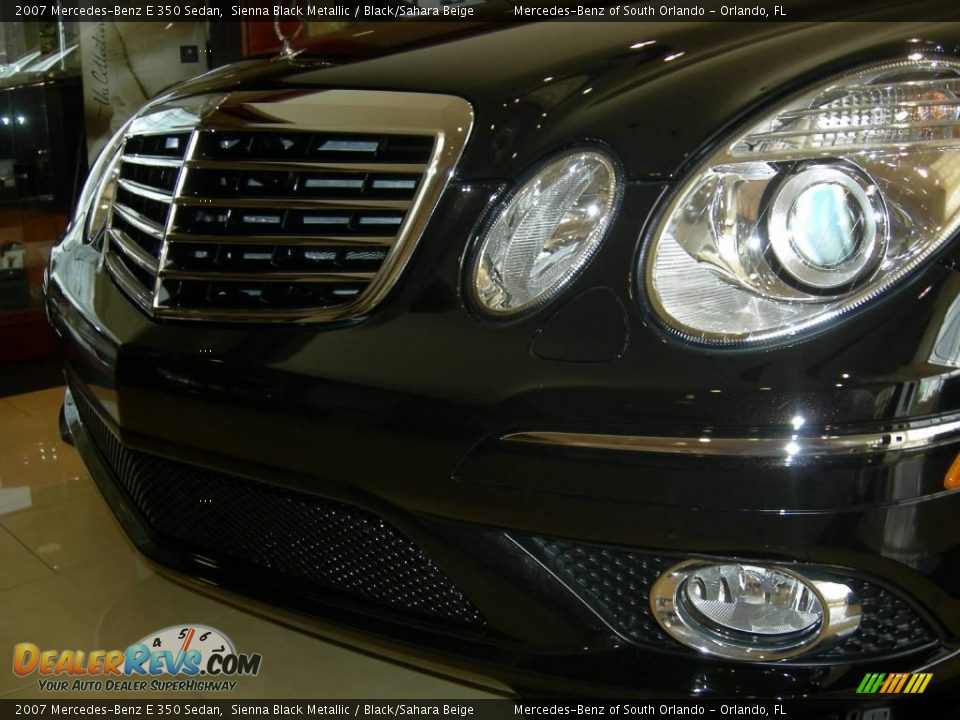 2007 Mercedes-Benz E 350 Sedan Sienna Black Metallic / Black/Sahara Beige Photo #6