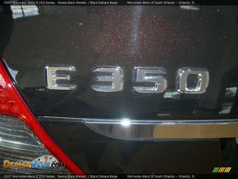 2007 Mercedes-Benz E 350 Sedan Sienna Black Metallic / Black/Sahara Beige Photo #8