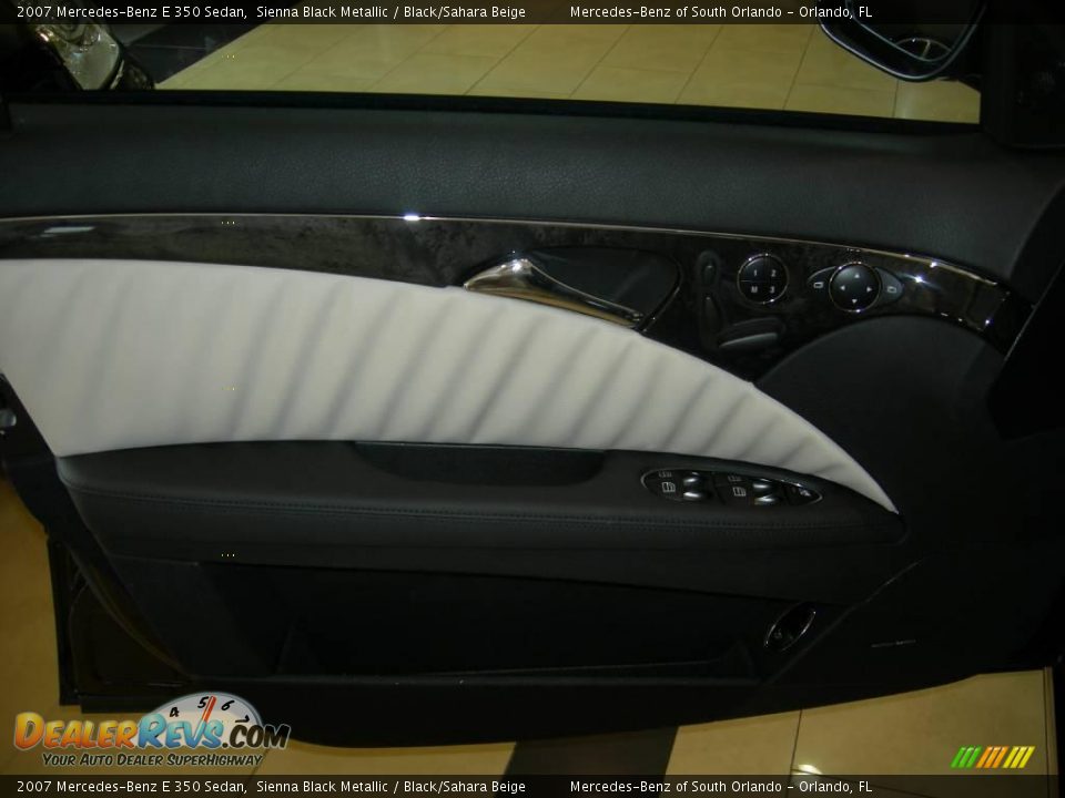 2007 Mercedes-Benz E 350 Sedan Sienna Black Metallic / Black/Sahara Beige Photo #9