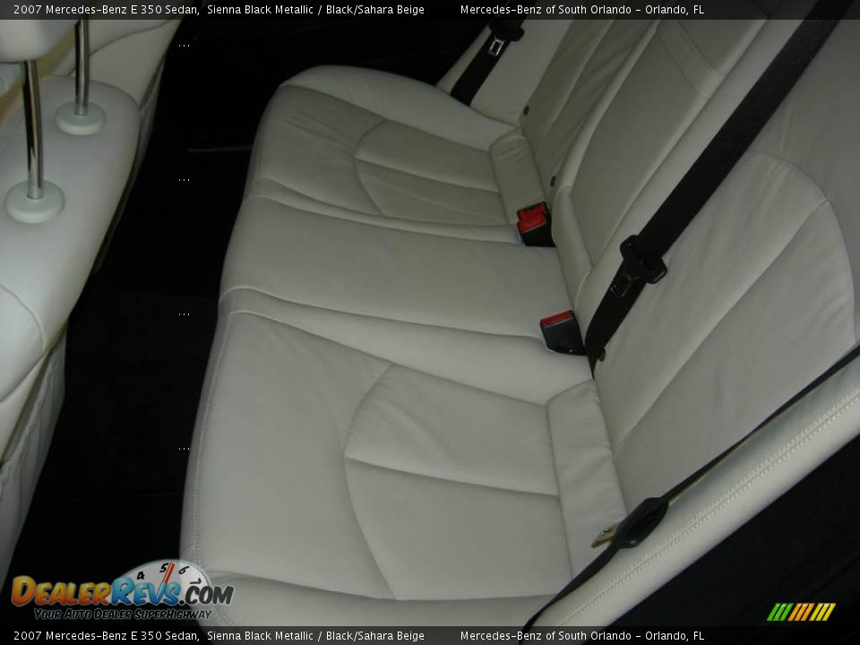 2007 Mercedes-Benz E 350 Sedan Sienna Black Metallic / Black/Sahara Beige Photo #11