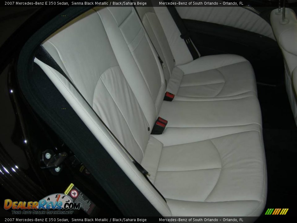 2007 Mercedes-Benz E 350 Sedan Sienna Black Metallic / Black/Sahara Beige Photo #12