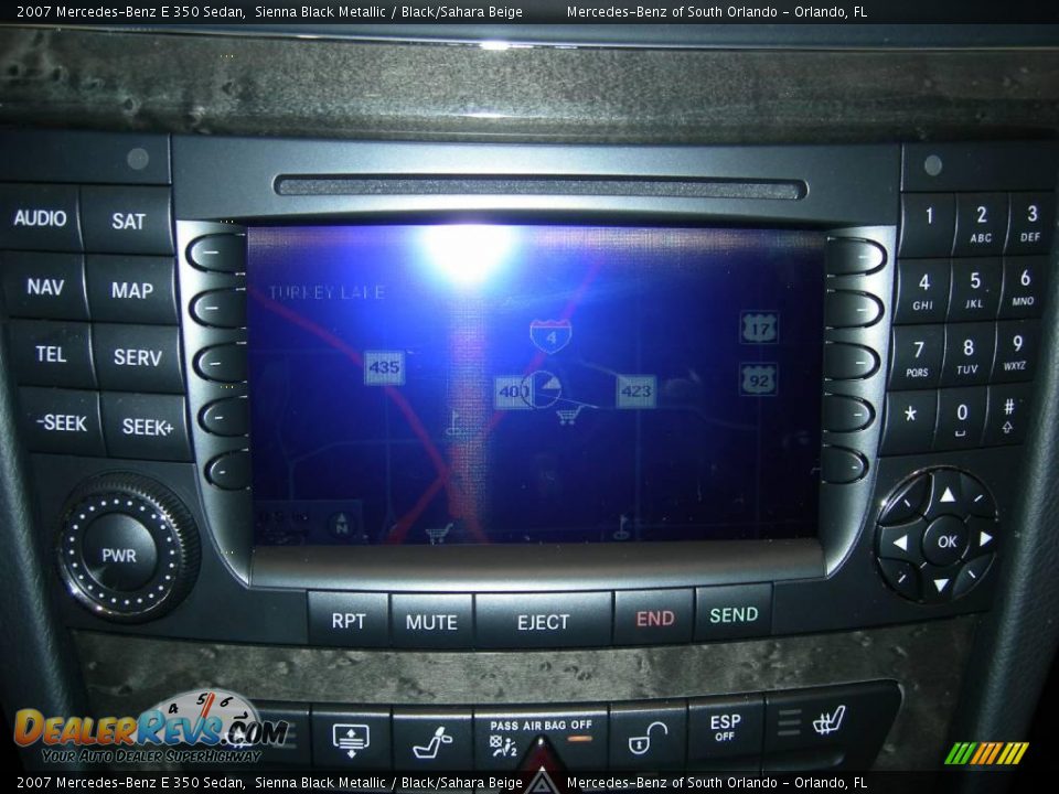 2007 Mercedes-Benz E 350 Sedan Sienna Black Metallic / Black/Sahara Beige Photo #16