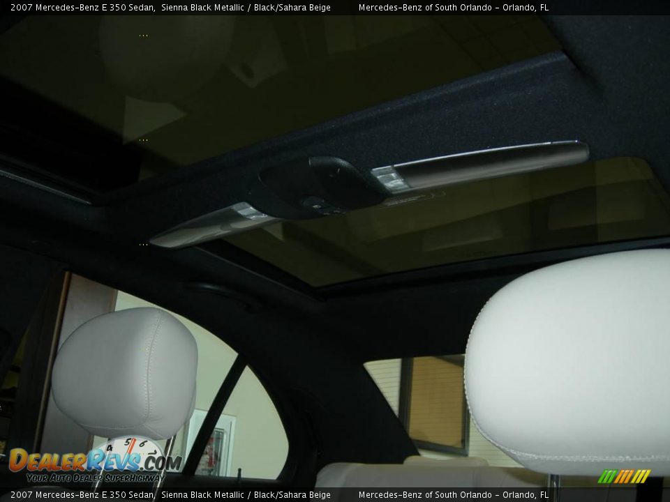 2007 Mercedes-Benz E 350 Sedan Sienna Black Metallic / Black/Sahara Beige Photo #18