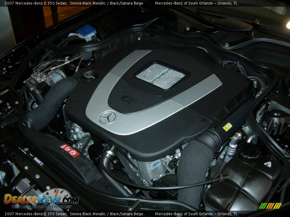 2007 Mercedes-Benz E 350 Sedan Sienna Black Metallic / Black/Sahara Beige Photo #19