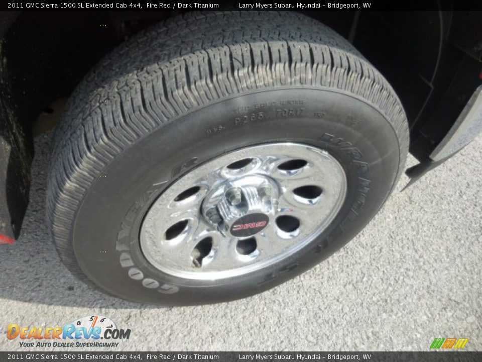 2011 GMC Sierra 1500 SL Extended Cab 4x4 Fire Red / Dark Titanium Photo #9