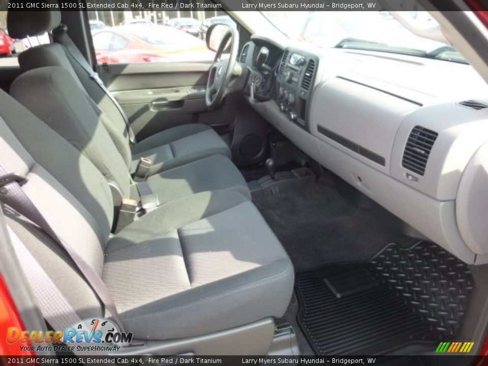 2011 GMC Sierra 1500 SL Extended Cab 4x4 Fire Red / Dark Titanium Photo #10