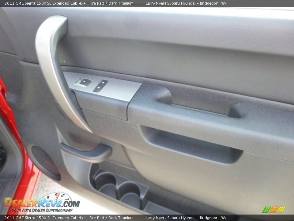 2011 GMC Sierra 1500 SL Extended Cab 4x4 Fire Red / Dark Titanium Photo #11
