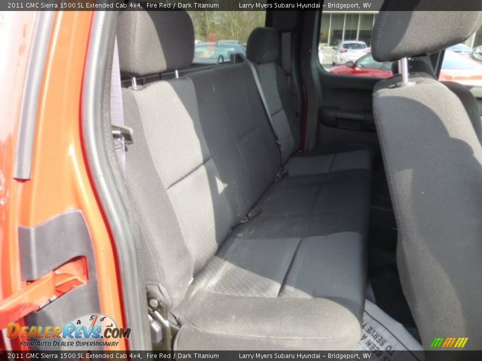 2011 GMC Sierra 1500 SL Extended Cab 4x4 Fire Red / Dark Titanium Photo #12