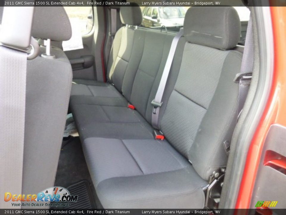 2011 GMC Sierra 1500 SL Extended Cab 4x4 Fire Red / Dark Titanium Photo #14