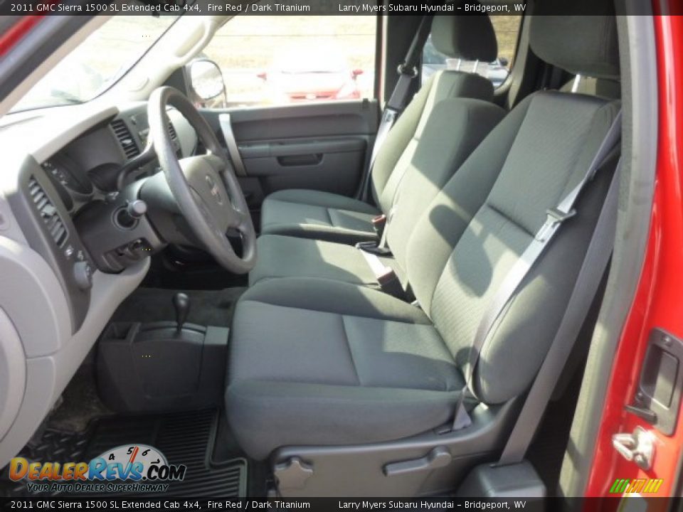 2011 GMC Sierra 1500 SL Extended Cab 4x4 Fire Red / Dark Titanium Photo #16