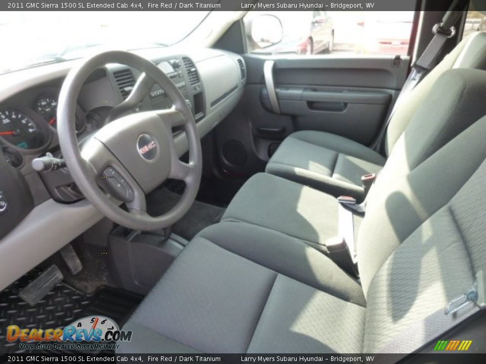 2011 GMC Sierra 1500 SL Extended Cab 4x4 Fire Red / Dark Titanium Photo #17