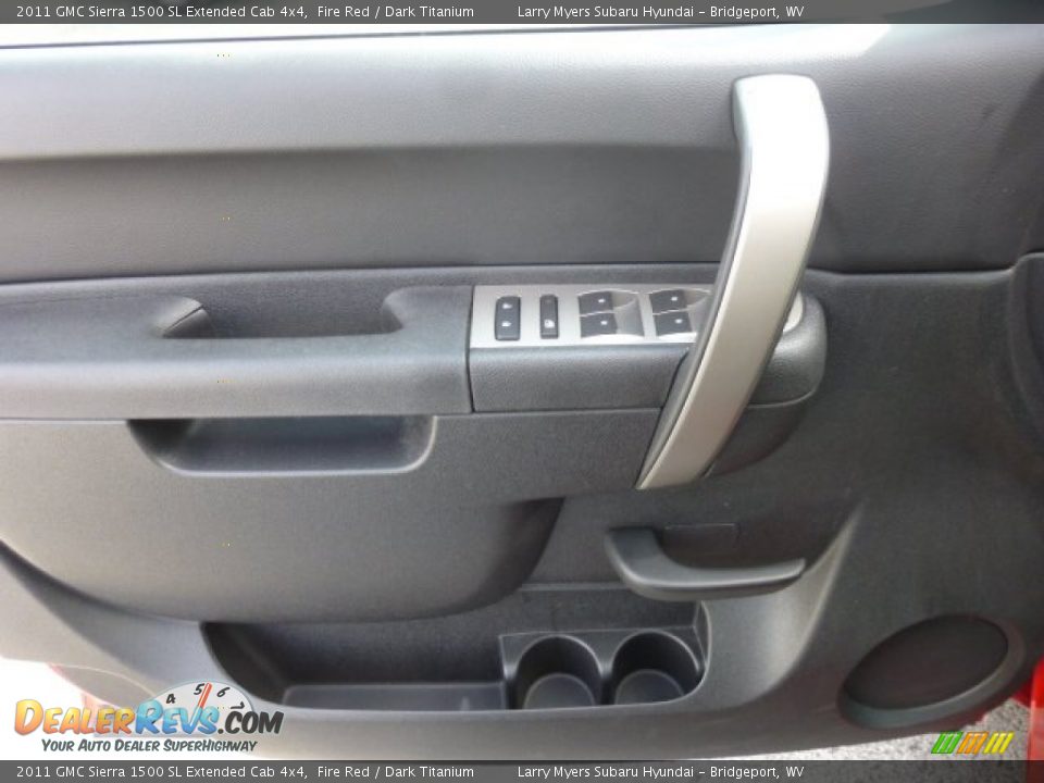 2011 GMC Sierra 1500 SL Extended Cab 4x4 Fire Red / Dark Titanium Photo #18