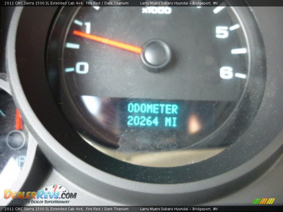 2011 GMC Sierra 1500 SL Extended Cab 4x4 Fire Red / Dark Titanium Photo #20