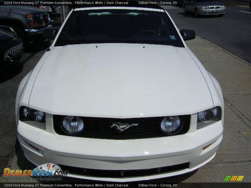2009 Ford Mustang GT Premium Convertible Performance White / Dark Charcoal Photo #3