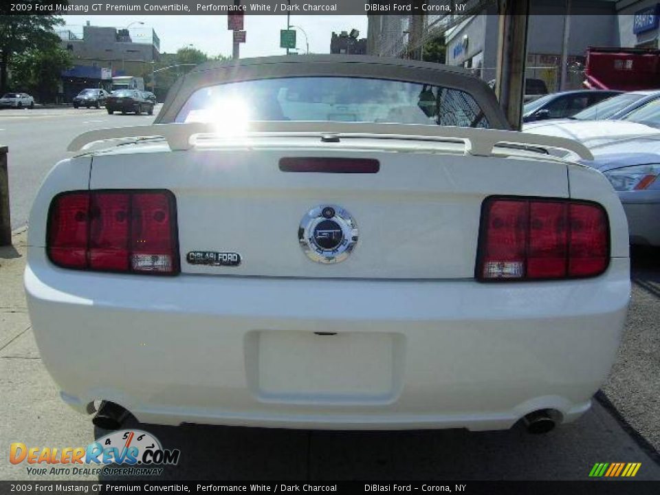 2009 Ford Mustang GT Premium Convertible Performance White / Dark Charcoal Photo #5